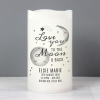 Personalised To The Moon and Back LED Candle Extra Image 2 Preview